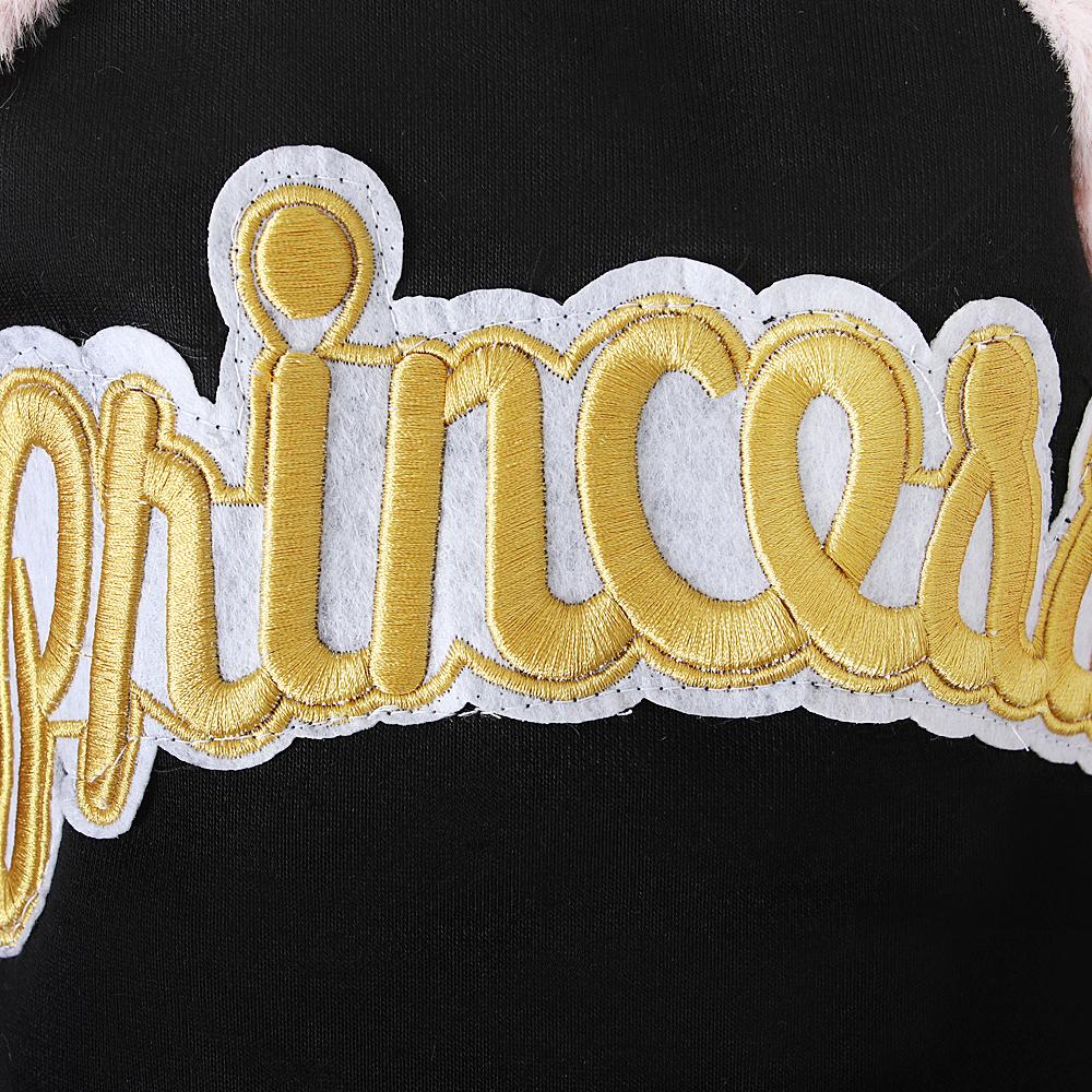 Podzim Zima Hřejivé Dětské Dětské Oblečení Princezna Dívčí Plyšová mikina Top a Kalhoty na 1-6 let