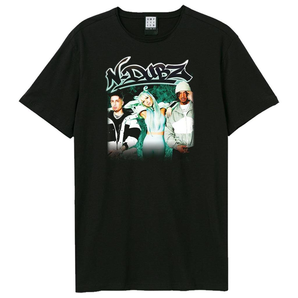 Amplified Unisex Adult Fire Group Shot N Dubz T-Shirt