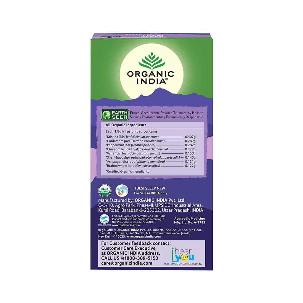 Чай с Тулси: для здорового сна (25 пак, 1,8 г), Tulsi Sleep,  Organic India