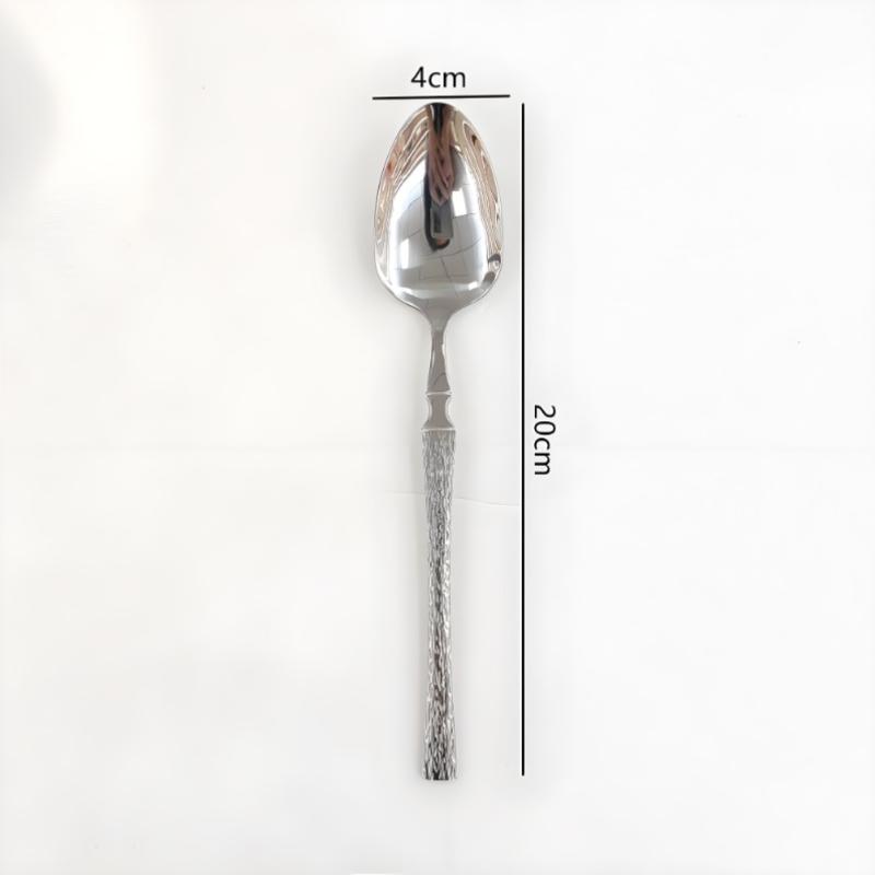 Tree Pattern Stainless Steel Knife, Fork And Spoon Western Tableware Fork And Spoon Suitable For Hotels And Western Restaurants