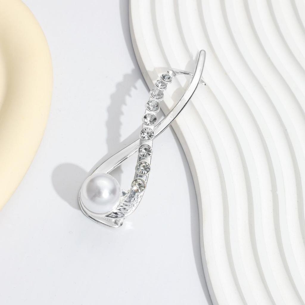 Korean Style Elegant Metal Hair Claw Clip for Women - Shark Claw Design