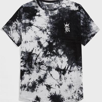 Manfinity LEGND Men Letter Graphic Tie Dye Tee