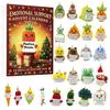 Christmas Support Advent Calendar With Cartoon Acrylic Components For Holiday Gifts And Celebrations