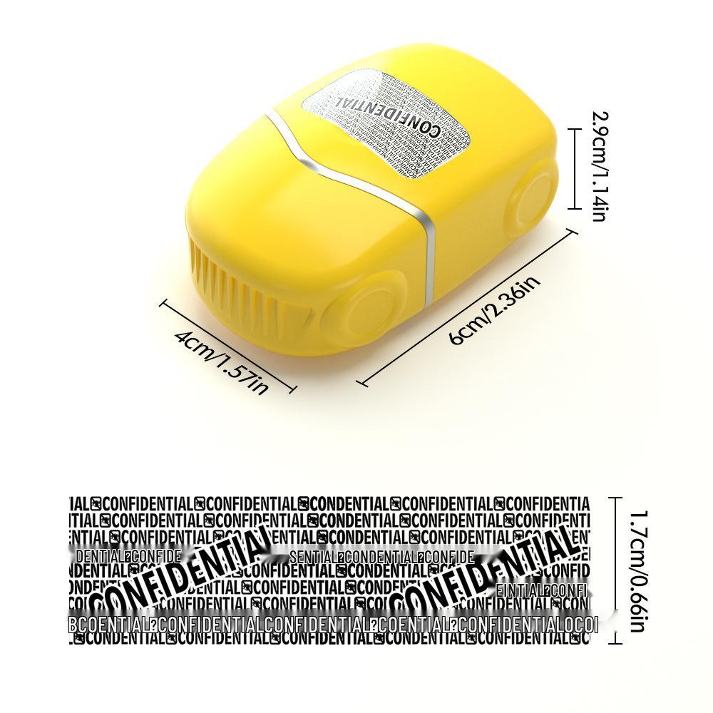 Compact Roller Stamp: Light-Sensitive, Anti-Counterfeit, Identity Protection Tool for Secure Cross-Border Use