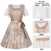 Bavarian Oktoberfest Women's Costume Set - Halloween Carnival Outfit