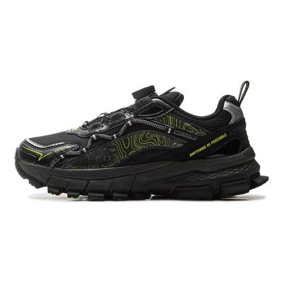 Li Ning Kids Sports Lifestyle Series Shock Absorption Rebound Low Top Casual Shoes Kids Casual Shoes Black YKCU222-5