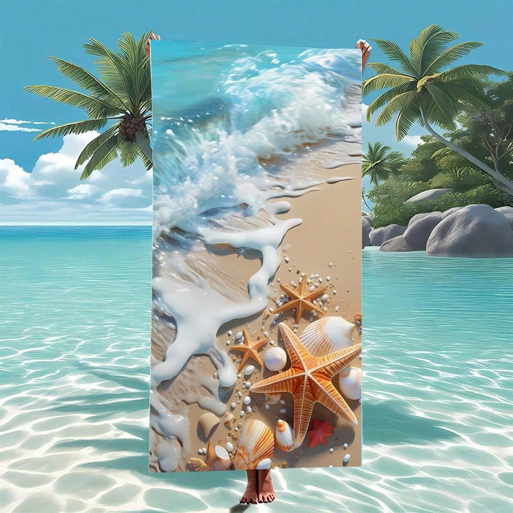 Toalla de Playa de Fibra Ultrafina de Secado Rápido,Tamaño Extra Grande,Amigable con la Piel,Protección Solar,Anti-Arena,Buena Absorción de Agua