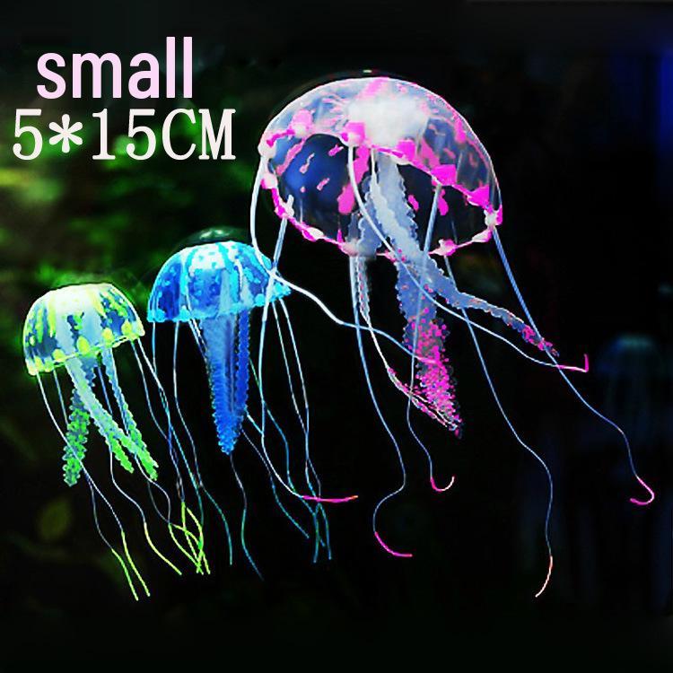 

Флуоресцентные украшения-медузы для аквариумов Small Blue 5*15cm