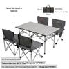 Upgraded Portable Aluminum Alloy Picnic Table & Chair Set