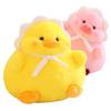 Cute And Fluffy Plush Toy Adorable Fat Duck With Headscarf And Pink Pig Soft And Huggable 30cm