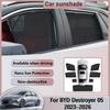 For BYD Destroyer 05 King Chazor 2023-2026 2024 2025 Car Mesh Sunshades Heat Insulation Sun Visors Privacy Curtains Accessories