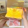 3D Birthday Red Envelope Greeting Card Foldable Birthday Red Envelope Musical Light Greeting Card Multiple Card Slots