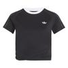 adidas X JENNIE Cropped Pleated T-Shirt