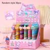 36pcs Kuromi Sanrio cartoon dessert styling series resin patch press pen cute shape neutral pen black signature pen stationery 0.5mm black