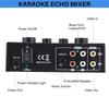 New Arrival Portable Dual Mic Inputs Audio Sound Mixer For Amplifier & Microphone Karaoke Ok Mixer
