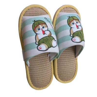 Atelier Momo and Momo Juno Cat Watermelon Open Size [mofusand] Slippers, Toe, Indoor, Gift, Green, Border, M, 23-25cm, OS43738-41