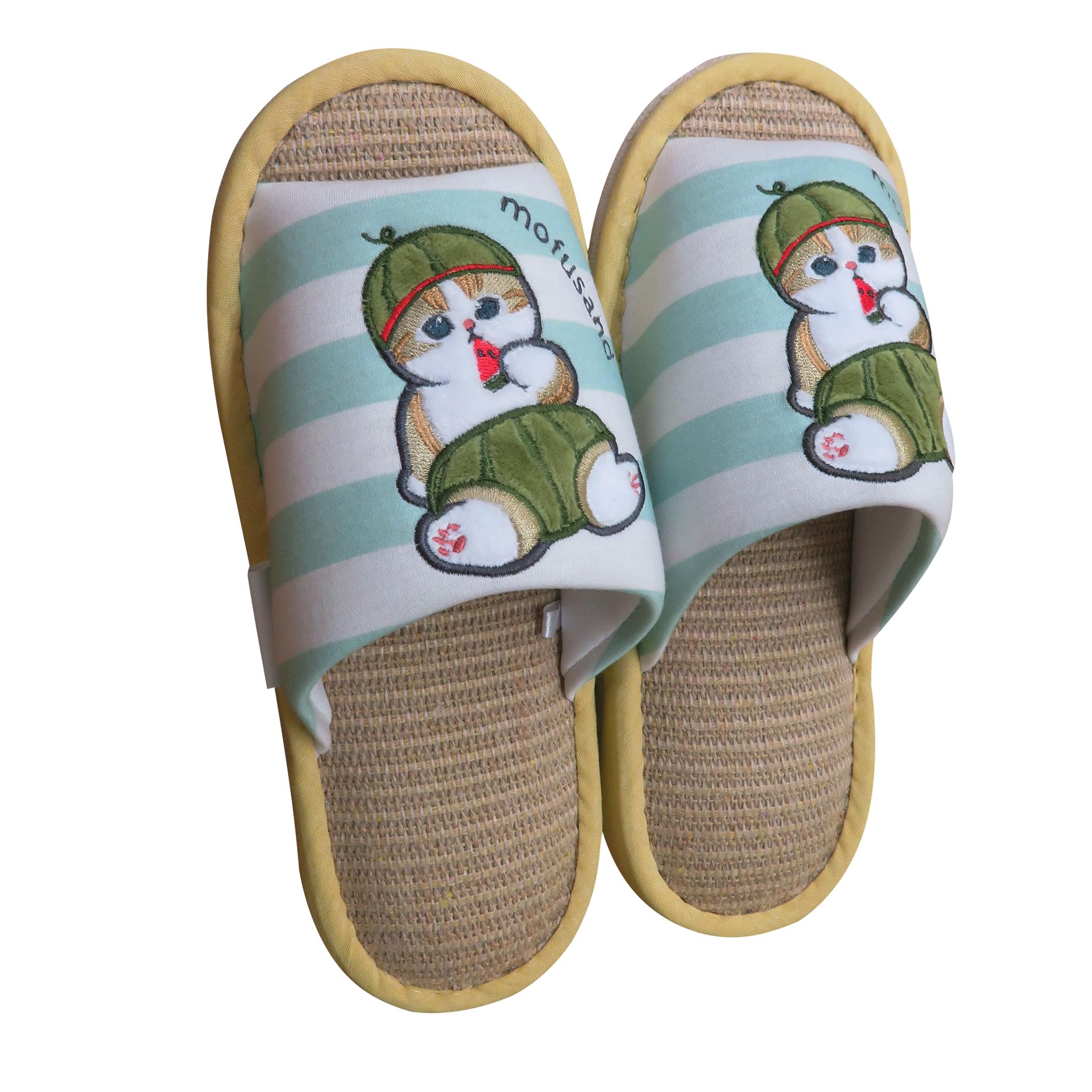 

Atelier Momo и Momo Juno Cat Арбуз Открытый размер [mofusand] Тапочки, Носок, Для дома, Подарок, Зеленый, Кайма, M, 23-25см, OS43738-41 зелёный