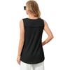 CHARMLEAKS Tank Top Built In Bras for Women Summer Pleated Square Neck Tops Flowy Sleeveless Shirts