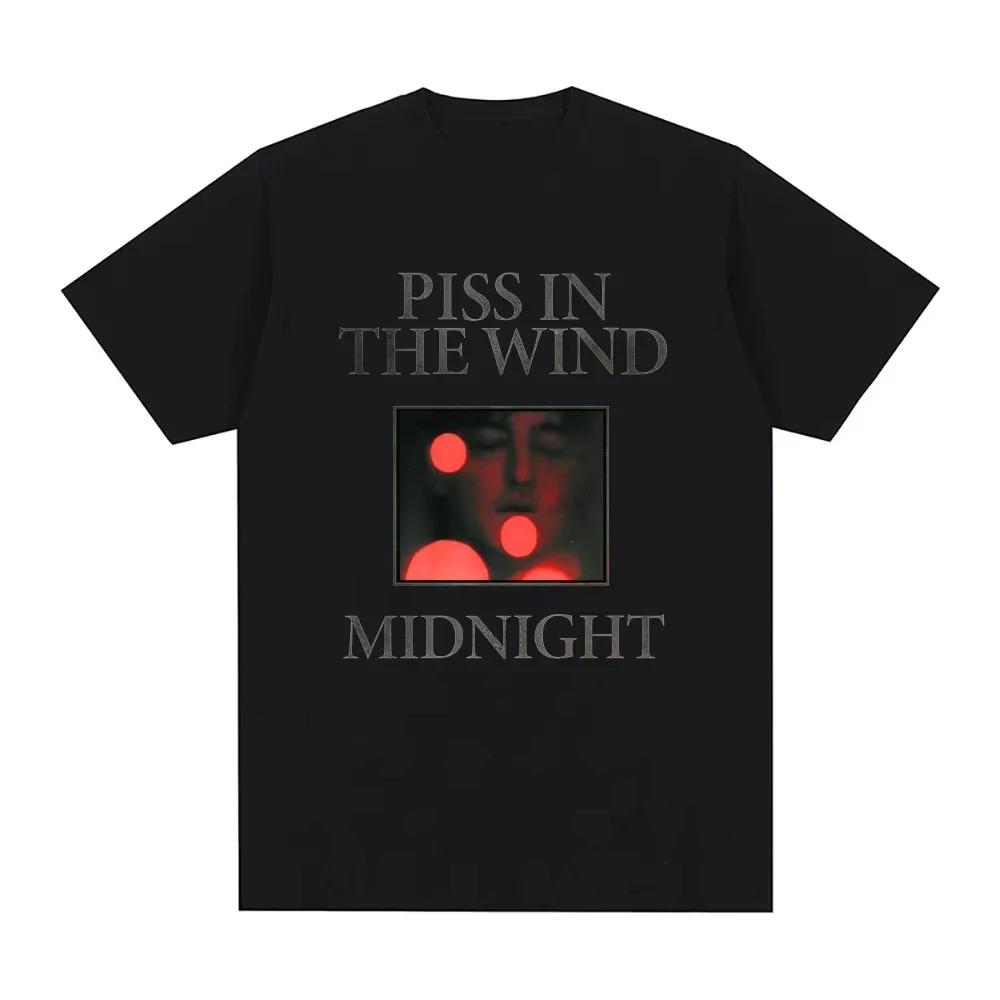 

T-Shirt Album Piss in The Wind-MIDNIGHT Tee Cotton High Quality Harajuku Tee-shirt Summer Comfortable Shirt S