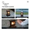 High-Transparency Retro Glass Tea Stove with Kerosene Lamp for Camping or Home