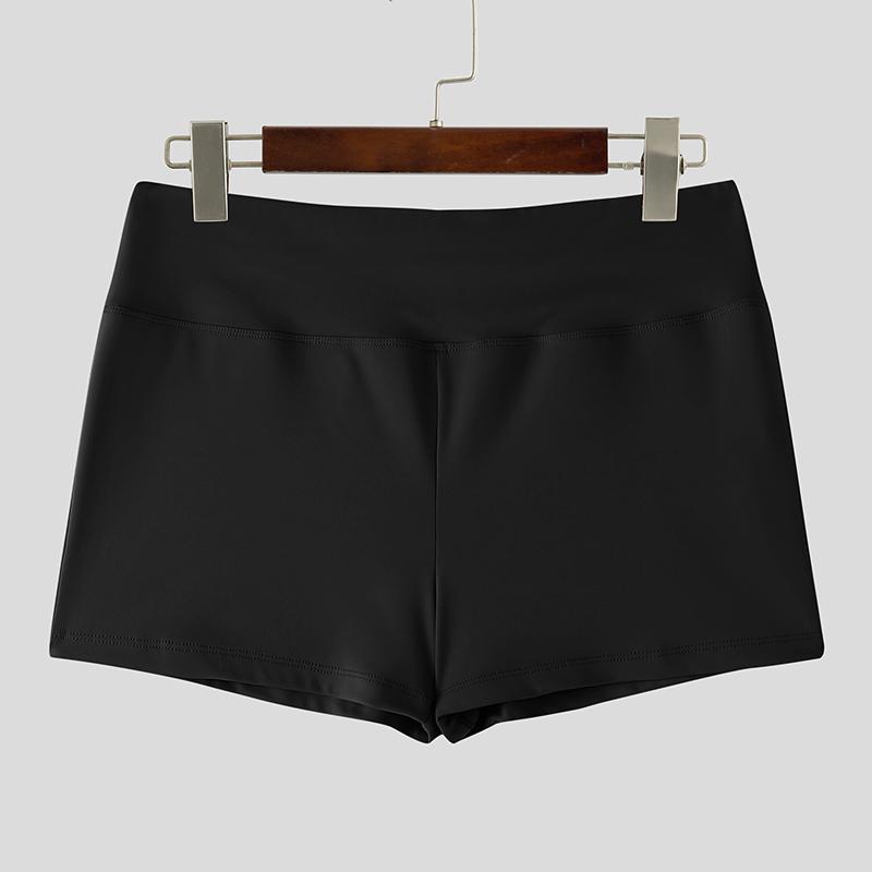 INCERUN Men Elastic Waist Pockets Casual Mini Shorts Pants Homewear Underwear S