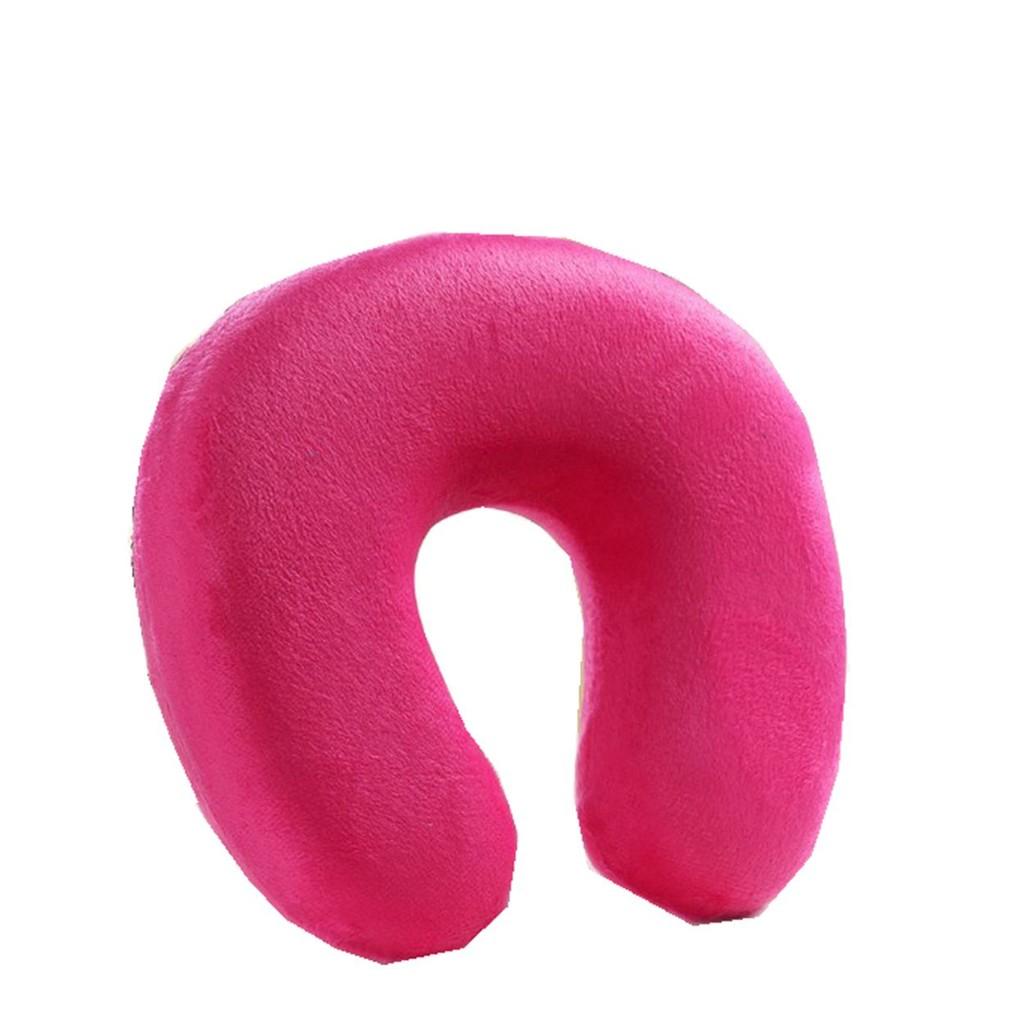 Luxurious Memory Foam U-shaped Travel Pillow With Plush Crystal Velvet Cover