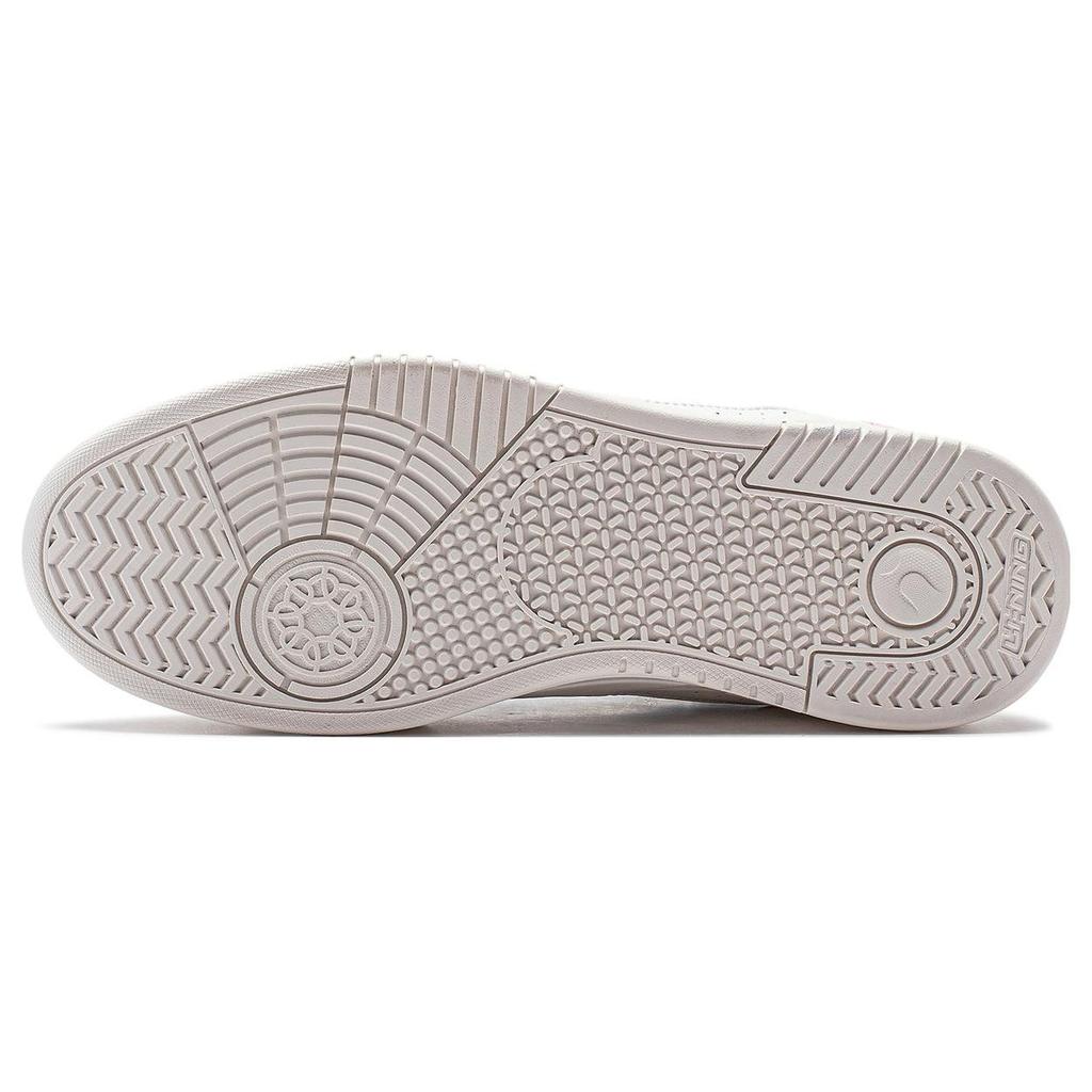 Li Ning Yuebai Qingying Slip Resistant Abrasion Resistant Low top Casual Shoes Unisex White Blue AGCS427-15
