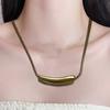 Stainless Steel Heart Necklace Female Temperament Niche Snake Bone Collarbone Chain Student Adjustable Chain Jewelry
