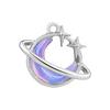 Colorful Crystal Heart Bow Knot Butterfly Sun Pendant Beads Stainless Steel Charms Earrings Necklace Woman Jewelry DIY Making