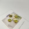 Electroplated Double-Sided Crystal Crown Pendant for Versatile DIY Jewelry