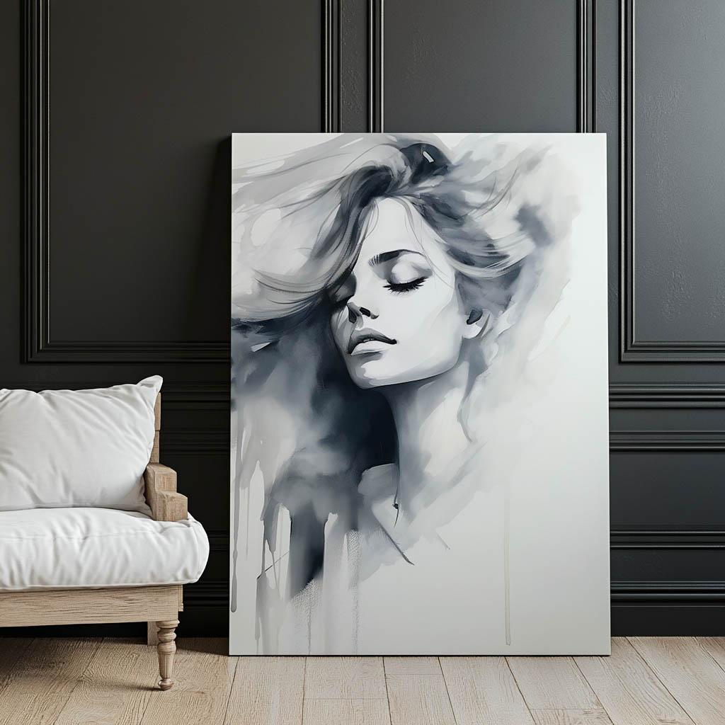 Geheimnisvolle Gestalt Geheimnisvolle Gestalt, 50X70 Cm, Ohne Rahmen, Premium-Leinwand auf Keilrahmen