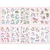 10 Blätter/Packung Kinder Cartoon Einhorn Tattoo Aufkleber für Kinder Arm Hände Körper Süß Temporär Fake Tattoo