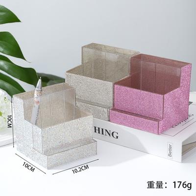 Nail Art Full Diamond Grinder Storage Box Grinding Head Nail Tool Nail File Nail Brush Storage Box Desktop Ornament