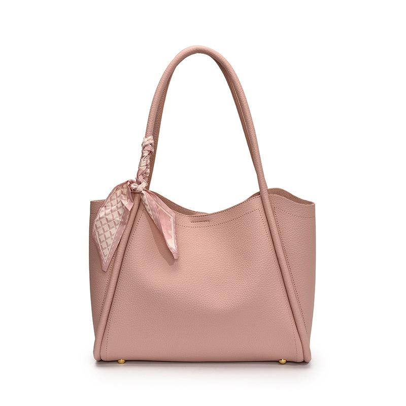 Retro einfache Handtrage Eimertasche Damen neue Textur Schultertasche lässige Mode Gemüsekorb Tasche