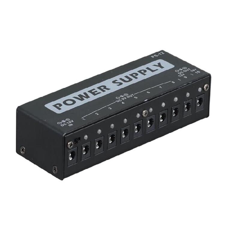 Efficient Guitar Pedals Power Supply with 10 Isolated Outputs for 9V 12V 18V Effects Pedals Guitar Pedals Power Supply