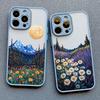 INS Intermountain Daisy Floral Print Phone Case for iPhone 17 16 15 14 Pro Max Plus 13 12 Mini 11 Pro Max XR XS X Back Cover