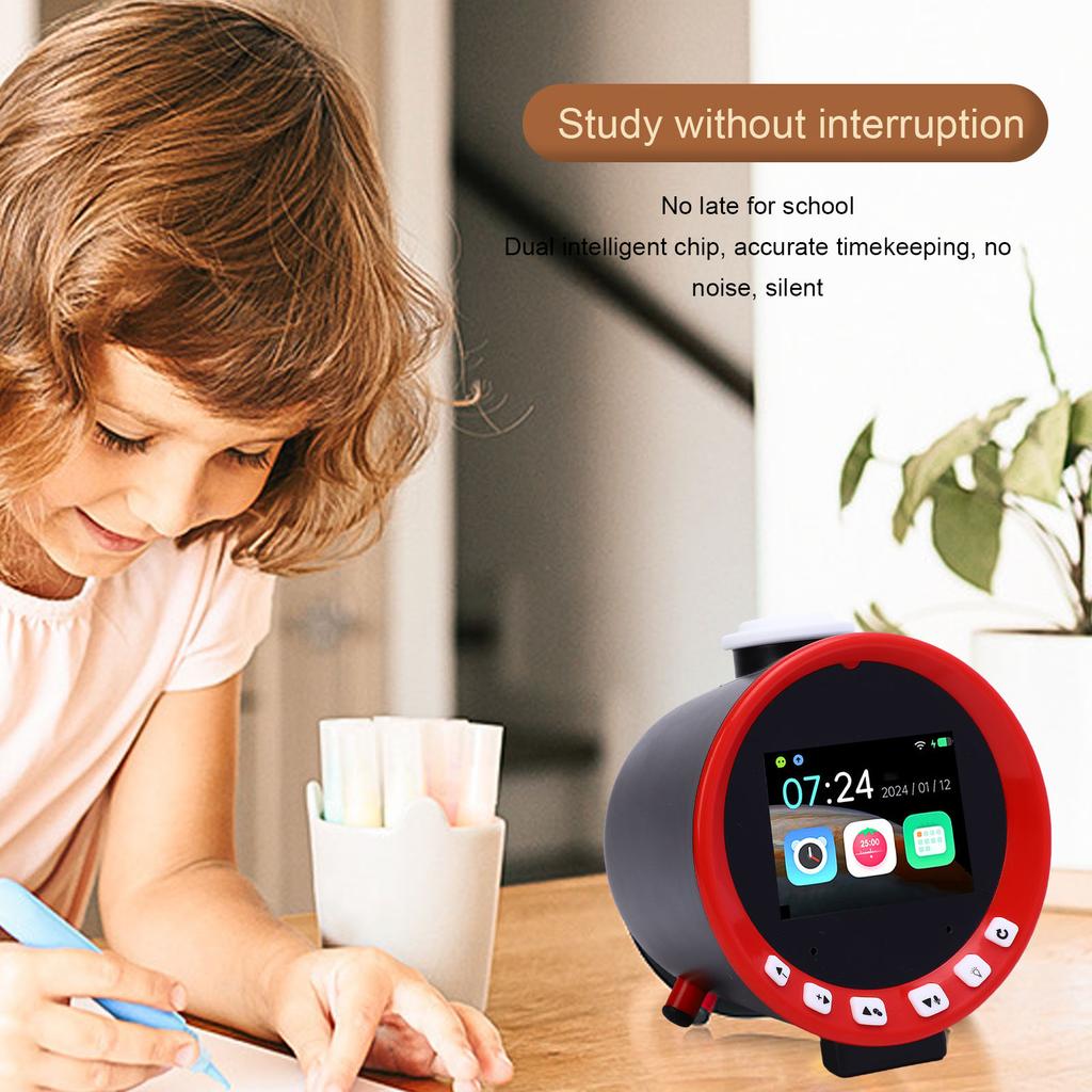 AI Smart Alarm Clock WiFi Educational Multifunctional Digital Alarm Clock Voice Reminder for Students