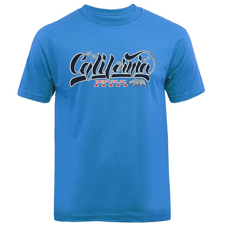 Футболка унисекс с графическим принтом «Республика Золотого штата Калифорния» Медведь Кали XL