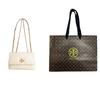 Tory Burch Kira Metal Logo Napa Leather Crossbody Shoulder Bag Small Women Bags Warm-White 154706-101