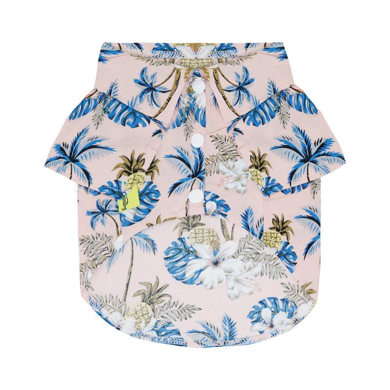 Hawaiian Style Summer Pet Shirt for Small To Medium Cats & Dogs: Pomeranian, Bichon, Teddy, Garfield, British Shorthair