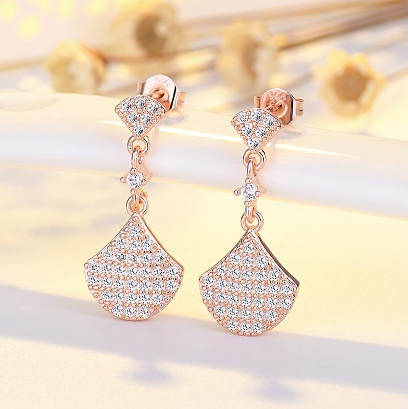 Lindon Damen-Ohrringe aus Zirkon-Kupferlegierung – Ohrringe mit Anhänger für Hochzeit, Party, Geschenk