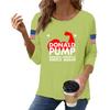 Women's Casual Fashionable Sexy Comfortable Neck Three-Quarter Sleeve Top