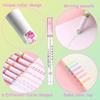 6pcs Line Highlighter Pen Fast Drying Curve Highlight Hand Paint Marke for Writing Note Taking Drawing Scrapbook Art Office School