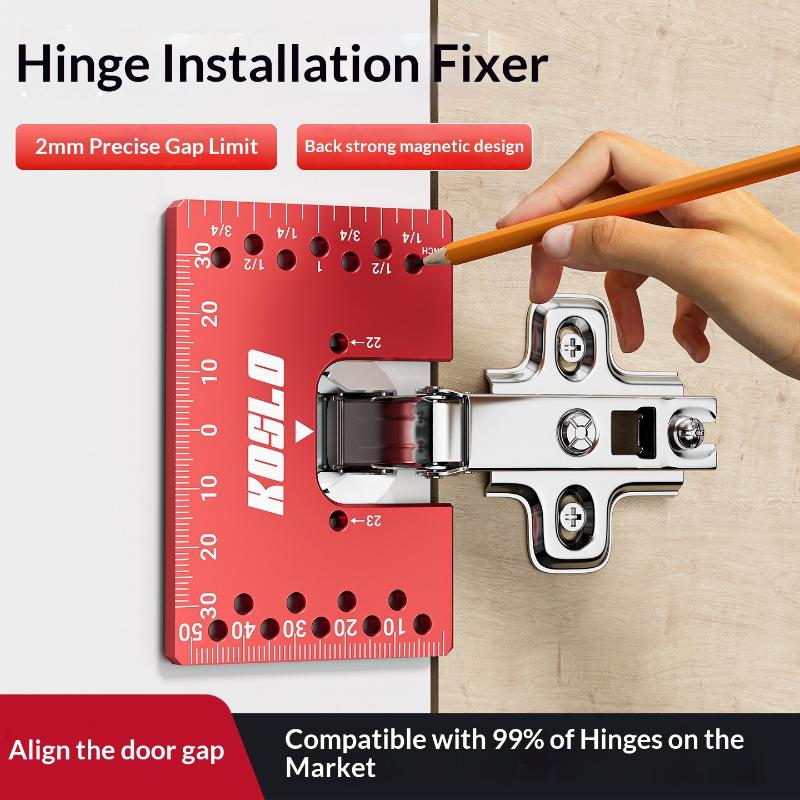 Lightweight Magnetic Cabinet Door Hinge Spacer 2mm Gap Alignment Tool for Kitchen Cabinet Installation Woodworker DIY Project