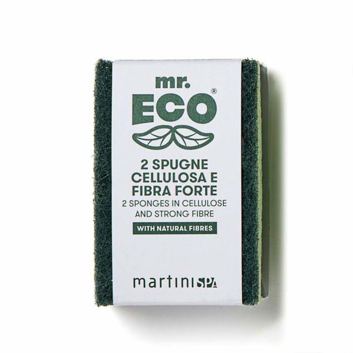 You do it Martini Spa - 7227MRE - Mr Eco - Dubbelwerkende Sponzen Van Cellulose En Sterke Vezel - Groen 10 X 7 X 2 Cm, 30 G, 2 Stuks Groen