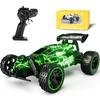 Tecnock RC auto na USB hračka RC narozeninový dárek pro děti, nabíjení Type-C, terénní auto, 2,4 GHz auto, (Zelená)