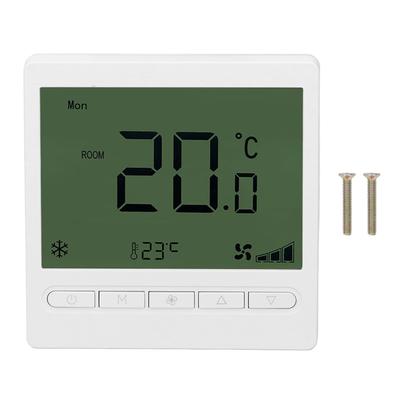 Smart Fan Coil Thermostat ABS LCD Screen Anti Interference Intelligent Thermostat for Home 220V