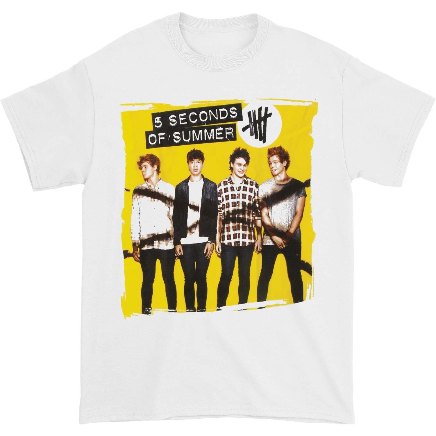 5 Seconds of Summer Album Casual T-shirt Men s and Women s Luxury Band Brand Tops S разноцветный