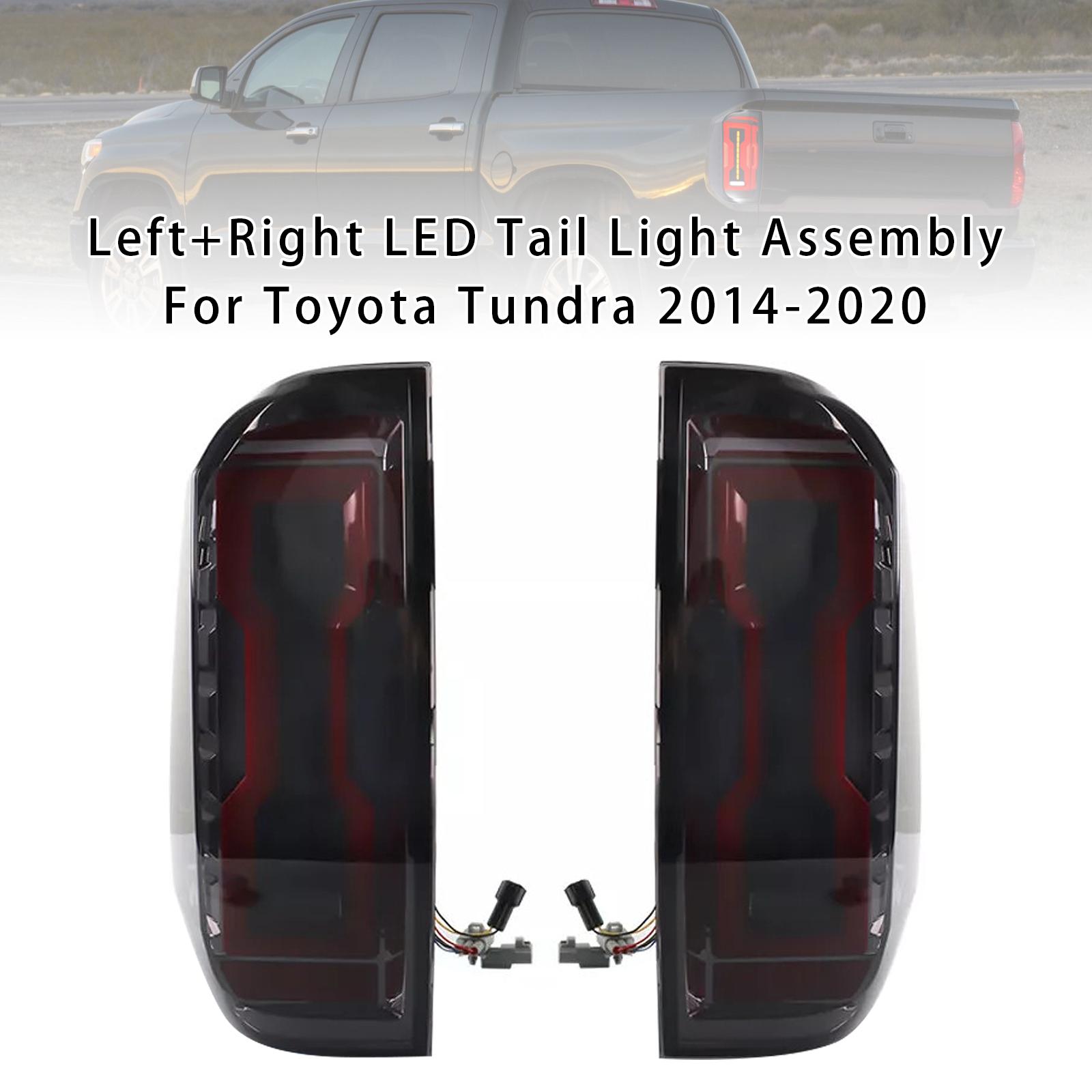 

Left+Right LED Tail Light Assembly For Toyota Tundra 2014-2020
