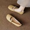 Mary Jane small leather shoes with cheongsam horse dress women's new flat soft-soled single shoes one pedal